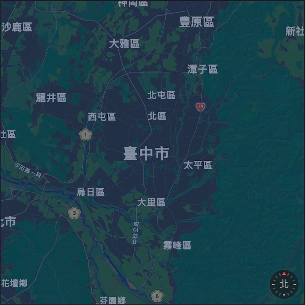 Map of the location